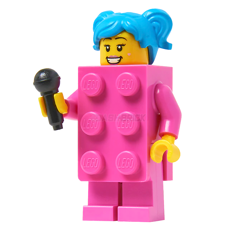 LEGO Minifigure Brick Costume Girl Dark Pink Limited Edition DASHBRICK