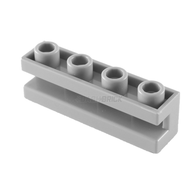 LEGO Brick, Modified 1 x 4 with Channel, Light Grey [2653] 4211613