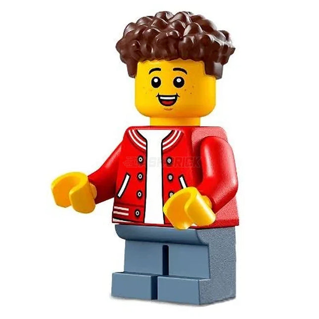 LEGO Minifigure - Child Boy, Red Jacket, Smile (2022) [CITY]