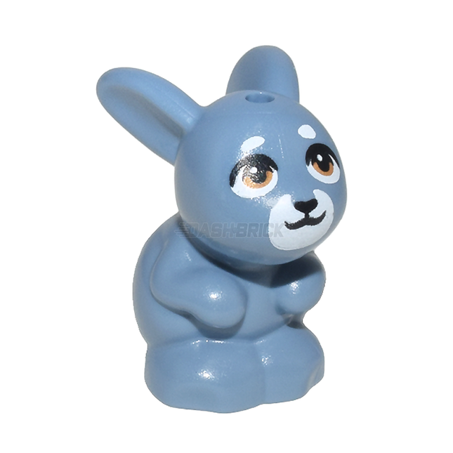 LEGO Minifigure Animal - Bunny / Rabbit, Sitting, Black Nose and Mouth [34050pb04] 6416680