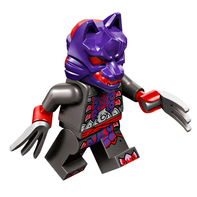 LEGO Minifigure - Wolf Mask Warrior - Dark Purple and Red Mask (2024) [NINJAGO]
