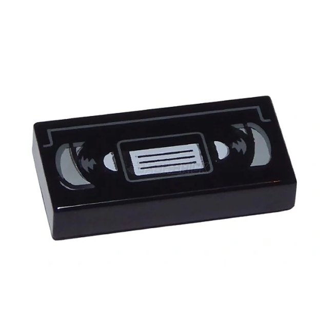 LEGO Minifigure Accessory - Video Cassette / VHS Tape print [3069pb0718] 6267179