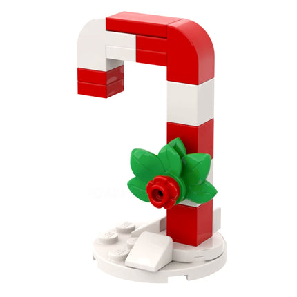 12 Days of Christmas - Candy Cane (11 of 12) Made with Genuine LEGO® [MiniMOC]
