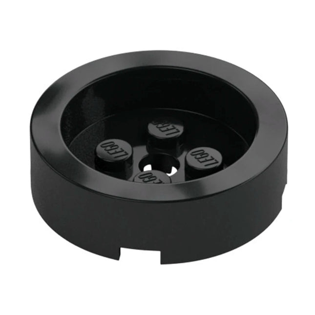 LEGO Brick, Round 4 x 4 with Recessed Center and Hole, Black [68325] 6358291