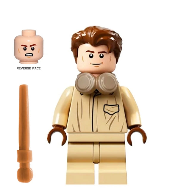 LEGO Minifigure - Cedric Diggory - Coveralls, Headphones, Medium Legs (2021) [HARRY POTTER]