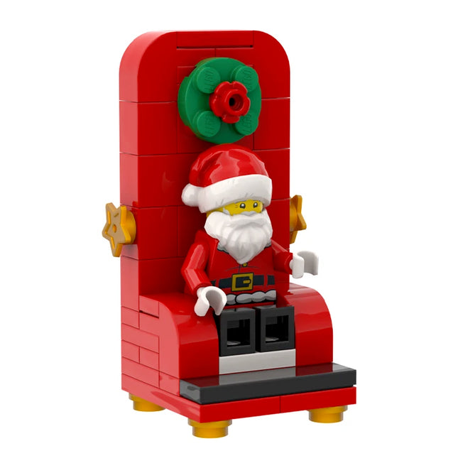 LEGO "Santa Chair" - Christmas Seat for Santa Photos [MiniMOC]