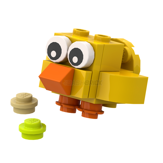 LEGO Brick Chick Yellow Easter Baby Chicken MiniMOC DASHBRICK