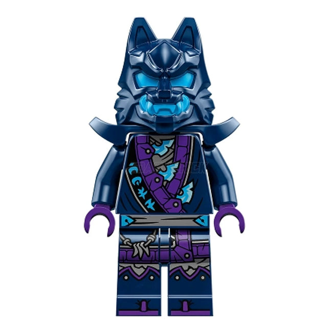 LEGO Minifigure - Wolf Mask Warrior - Dark Blue & Dark Azure Mask, Shoulder Armor (2024) [NINJAGO]