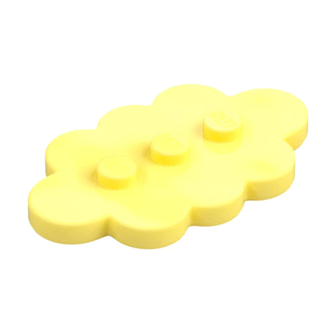 LEGO Tile/Plate, Modified 3 x 5 Cloud, Bright Light Yellow [35470] 6421741