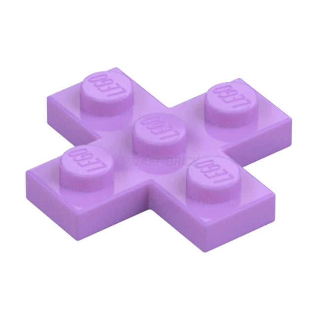 LEGO Plate, Modified 3 x 3 Cross, Medium Lavender [15397] 6102516