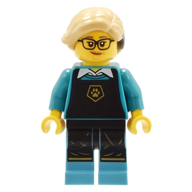 LEGO Minifigure - Female, Overalls, Puppy Paw Logo, Glasses (2024) [CITY]