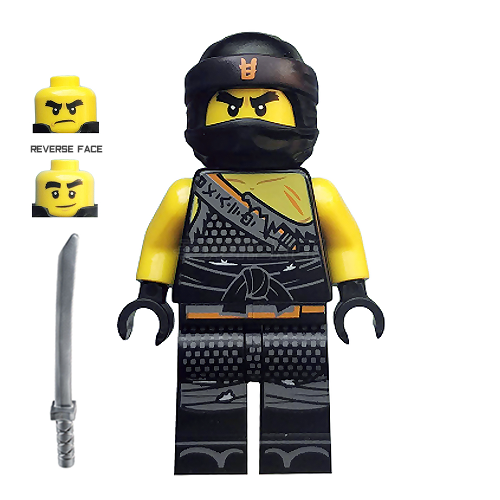 LEGO Minifigure - Cole - Hunted, Orange Asian Symbol on Bandana [NINJAGO]