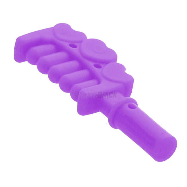 LEGO Minifigure Accessory - Comb/Brush with Handle and 3 Hearts, Medium Lavender [93080d]