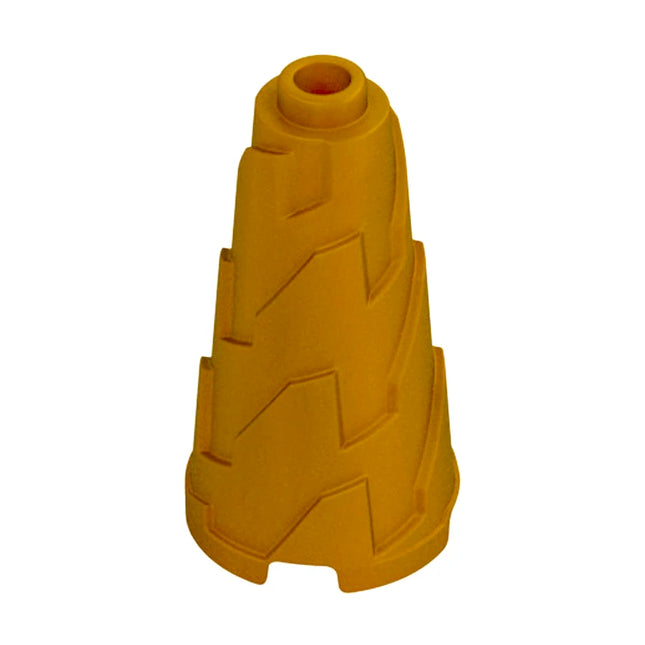 LEGO Cone 2 x 2 x 3 Jagged - Step Drill, Pearl Gold [28598] 6469937