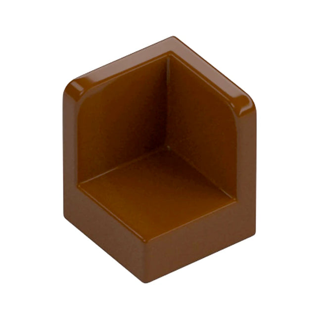 LEGO Panel 1 x 1 x 1 Corner, Reddish Brown [6231] 4645400
