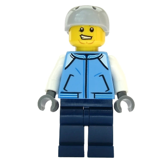 LEGO Minifigure - Male, Snowboarder/Skater, Jacket, Helmet (2019) [CITY]