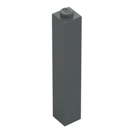 LEGO Brick 1 x 1 x 5, Solid Stud, Dark Grey [2453b] 4210690
