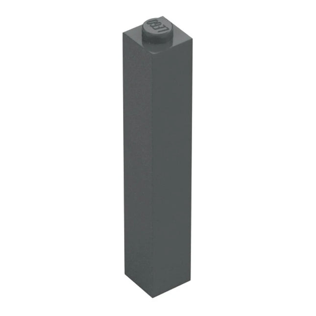 LEGO Brick 1 x 1 x 5, Solid Stud, Dark Grey [2453b] 4210690