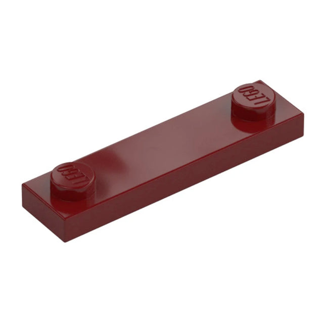 LEGO Plate, Modified 1 x 4, 2 Studs, Dark Red [92593] 6020075