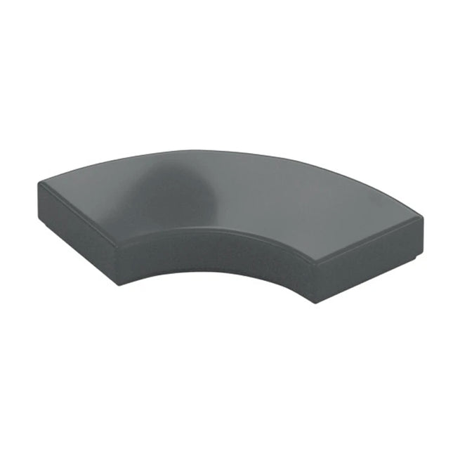 LEGO Tile, Round Corner 2 x 2 Macaroni, Dark Grey [27925] 6265306
