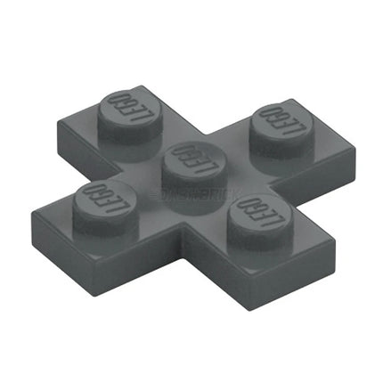 LEGO Plate, Modified 3 x 3 Cross, Dark Grey [15397] 6493069