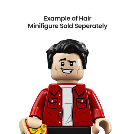 LEGO Minifigure Part - Hair Swept Left Tousled, Slight Widow's Peak, Short Sideburns, Dark Brown [23186] 6152229
