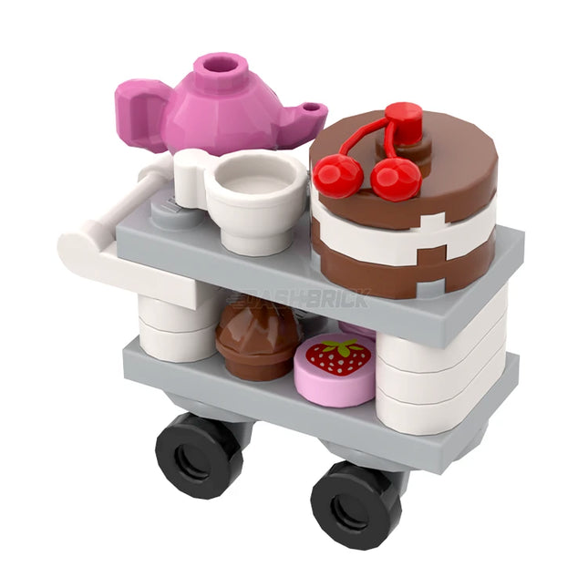 LEGO "Dessert Cart" - Cake, Cupcakes, Tea [MiniMOC]