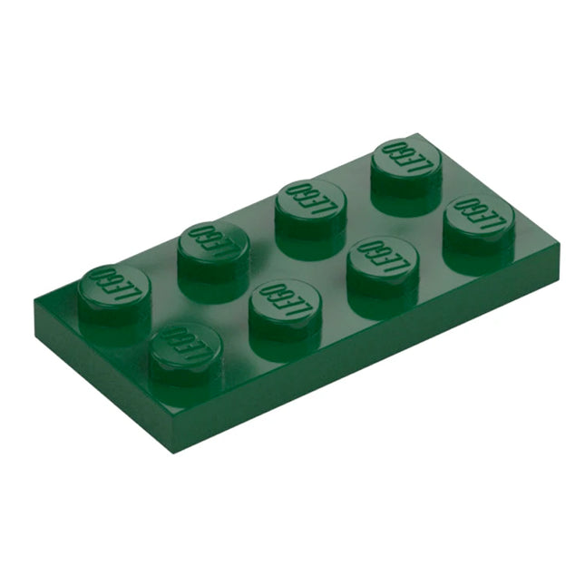 LEGO Plate, 2 x 4, Dark Green [3020] 4586057