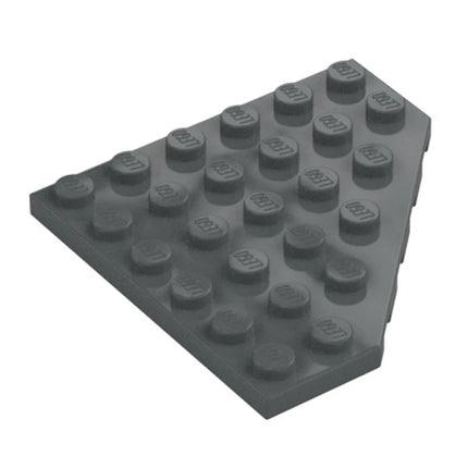 LEGO Wedge, Plate 6 x 6 Cut Corner, Dark Grey [6106] 6262023