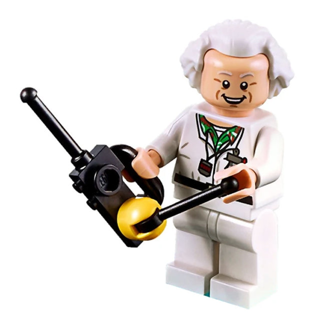 LEGO Minifigure - Doc Brown - Long Hair, Back to the Future (2017) [Dimensions]