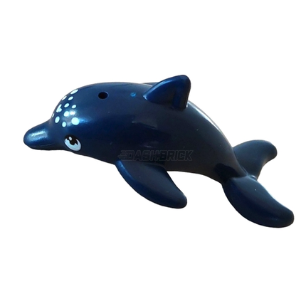 LEGO Minifigure Animal - Dolphin, Jumping, Spots, Dark Blue [13392pb05] 6435188