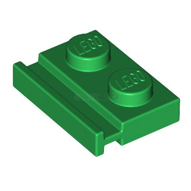 LEGO Plate, Modified 1 x 2 with Door Rail, Green [32028] 4272665