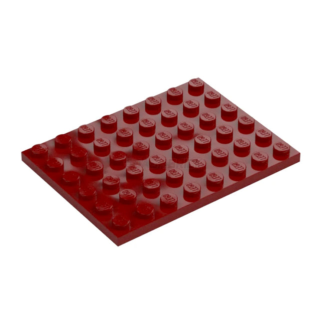 LEGO Plate, 6 x 8, Dark Red [3036] 6028115