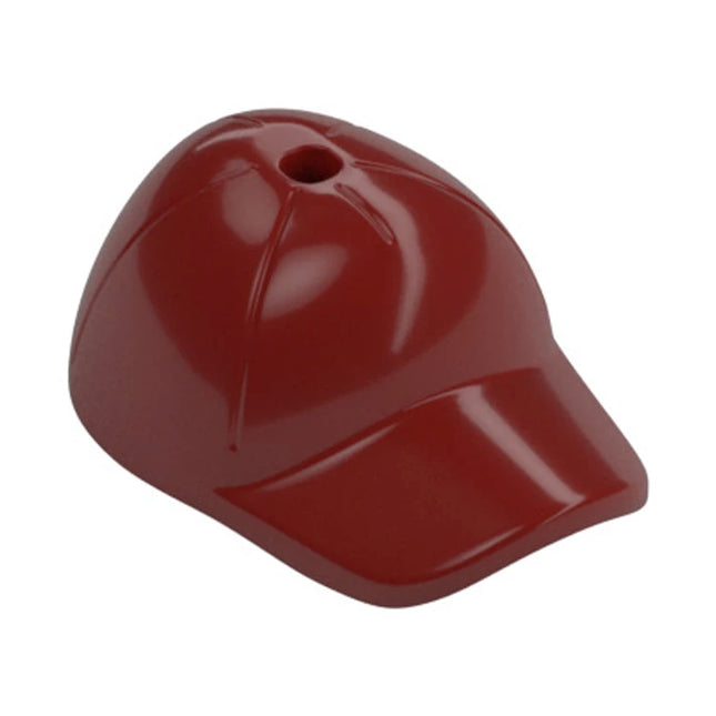 LEGO Minifigure Part - Hat, Baseball Cap, Short Curved Bill with Seams, Dark Red [11303] 6102964
