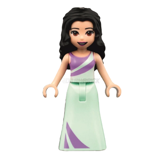 LEGO Minifigure - Friends Emma - Lavender and Light Aqua Dress [FRIENDS]