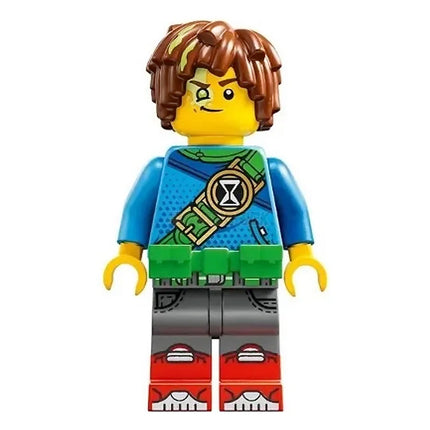 LEGO Minifigure - Mateo - Dark Azure Robe, Bright Green Utility Belt [DREAMZzzz]