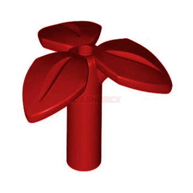 LEGO Plant Stem, 3 Leave, Bottom Pin, Dark Red [37695] 6438776