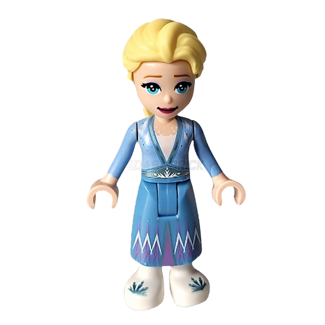 LEGO Minifigure - Elsa - Medium Blue Skirt, White Shoes, Mini-Doll [DISNEY]