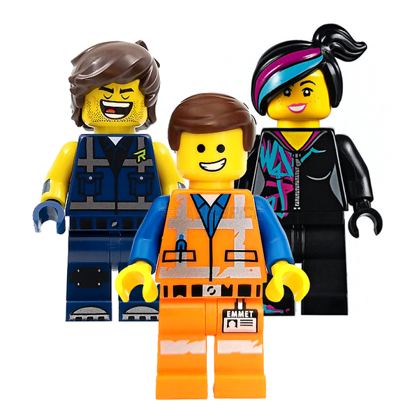 LEGO Minifigures Emmet, Lucy Rex Combo The LEGO Movie [COMBO