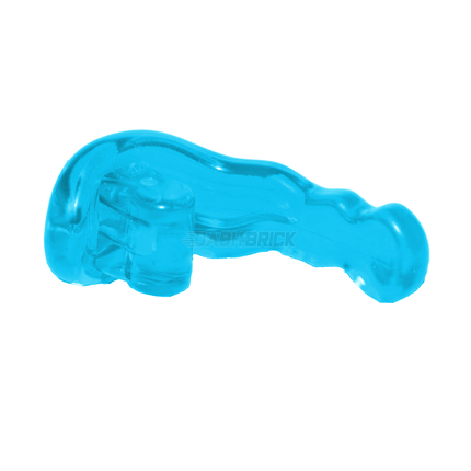 LEGO Minifigure Accessory - Wave Rounded Energy, Bar Handle (Power Blast), Trans-Light Blue [27393] 6353237