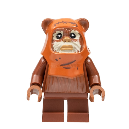 LEGO Minifigure - Wicket (Ewok), Hood with Wrinkles [STAR WARS]