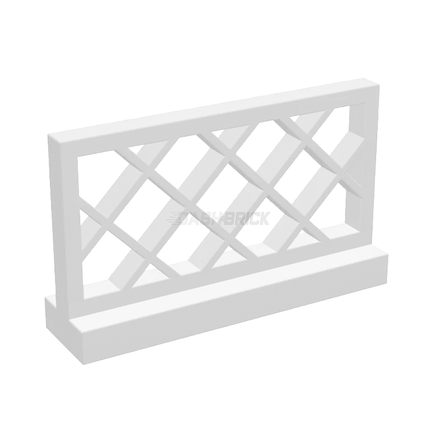 LEGO Fence 1 x 4 x 2, Lattice, White [3185] 4587272