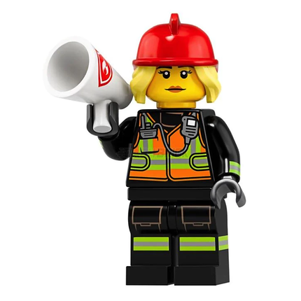 LEGO Collectable Minifigures - Fire Fighter (8 of 16) [Series 19]