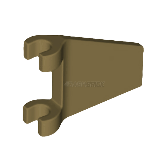 LEGO Flag 2 x 2 Trapezoid, Dark Tan [44676] 6231385