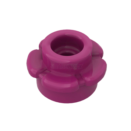 LEGO Plate, Round 1 x 1 with Flower Edge (5 Petals), Magenta [24866] 6209682