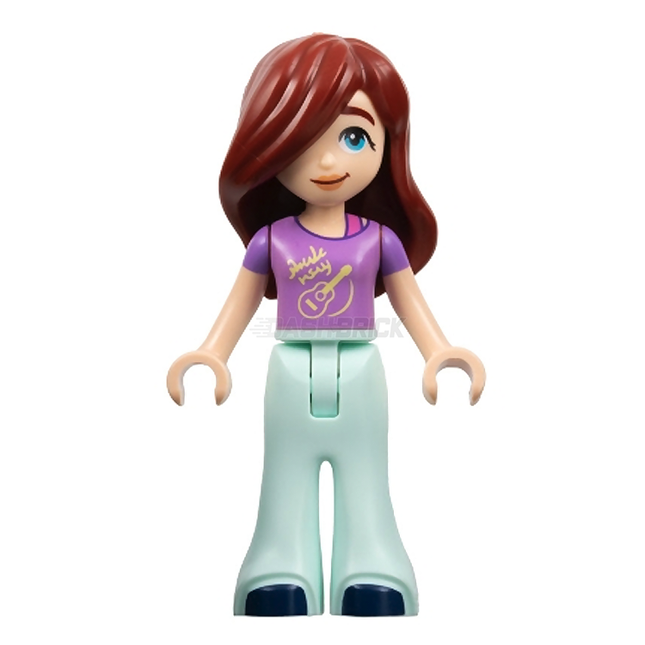 LEGO Minifigure - Friends Paisley - Medium Lavender Shirt with Guitar, Blue Shoes [FRIENDS]