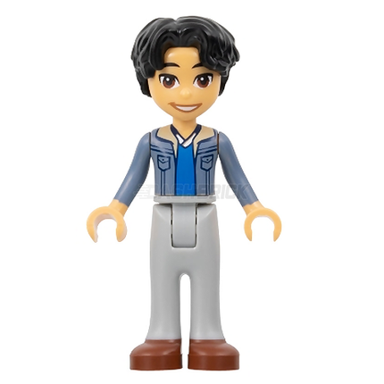 LEGO Minifigure - Friends Niko - Sand Blue Jacket, Light Bluish Gray Trousers, Brown Shoes [FRIENDS]