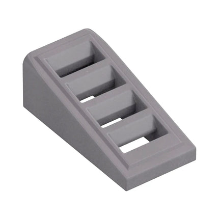 LEGO Slope 18 2 x 1 x 2/3 with Grille, Flat Silver [61409] 6167922