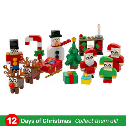 12 Days of Christmas - Fireplace (9 of 12) Made with Genuine LEGO® [MiniMOC]