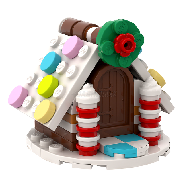 LEGO "Gingerbread House" - Christmas Ornament & Display [MiniMOC]